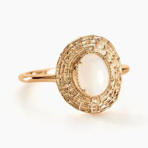 Bague Linna Plaqué Or Jaune Pierre De Lune