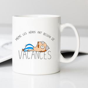 Mug Heros Vacances Obelix - Blanc - Taille TU