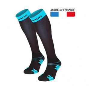 Chaussette compression slide evo - Noir/Bleu