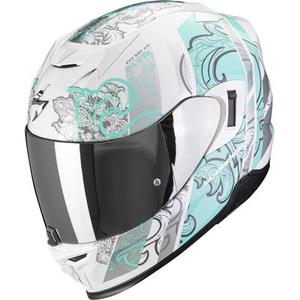 Scorpion Exo-520 Evo Air Fasta Casque, blanc-bleu, taille XS