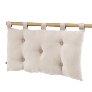 OUREA - Coussin de Tête de Lit avec Passants 50x80cm Gaze de Coton Pampa