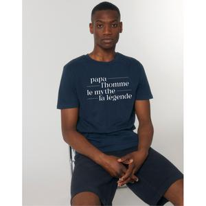 T-shirt Homme - Papa Mythe Legende - Navy - Taille XL