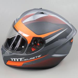 Casque intégral MT Helmets Stinger Divided gris et orange