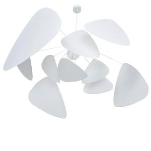 SCREEN MURANO-Suspension XL Papier/Métal Ø110cm Blanc