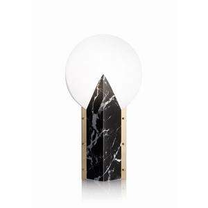 MOON-Lampe en Opalflex effet marbre H57cm Noir