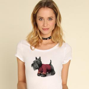 T-shirt Femme - Scotty - Blanc - Taille S