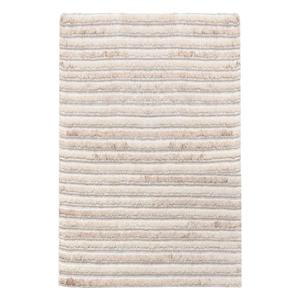MALAG - Tapis d'entrée Laine et Coton Touffeté à la Main 60x90 cm Beige