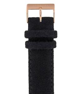 Briston - Bracelet de montre flanelle Noir/Or rose - Noir