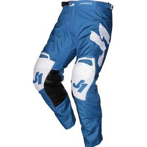 Just1 J-Force Terra Pantalon Motocross, blanc-bleu, taille 56