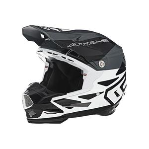 Casque cross 6D ATR-2 Merge blanc/gris/noir brillant- L