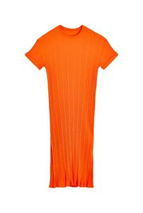 Robe Coton BIO Plissée - Orange