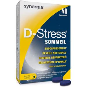 D-stress Sommeil – 40 Comprimés - Agit Contre Les Réveils Nocturnes
