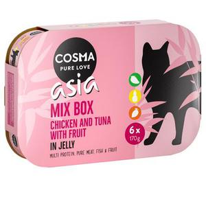 Offre d'essai mixte Cosma Thai/Asia en gelée - lot 3 saveurs fruits (6 x 170 g)