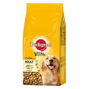 15kg Pedigree Adult, volaille - Croquettes pour chien
