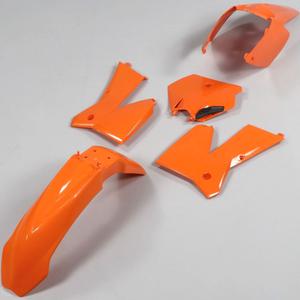 Kit carénages KTM EXC 125, 200, 250, 300... (2005 - 2007), SX 125, 250 (2005 - 2006) Polisport orange