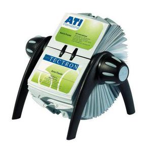 durable 1 fichier rotatif design visifix flip pour cartes de visite