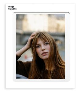 Image Republic - Affiche Jane Birkin Portrait 56 x 76 cm - Blanc