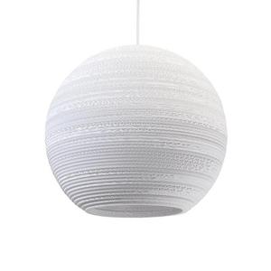 MOON-Suspension Carton Ø45cm Blanc