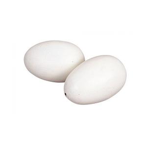 Oeufs factices en bois kerbl - lot de 2