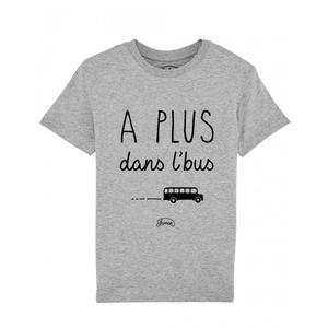 Tshirt Enfant A Plus Dans L'bus - Gris Chine - Taille 12 ans