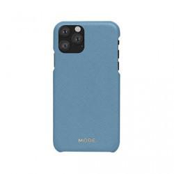 Mode - Coque Rigide Cuir London - Couleur : Bleu - Modèle : iPhone 11 Pro