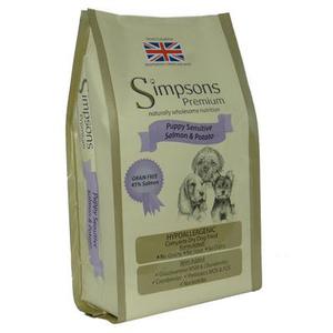 2x12kg Simpsons Premium Puppy Sensitive saumon, pommes de terre - Croquettes pour chien