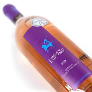 Vin rosé calisson de calissanne