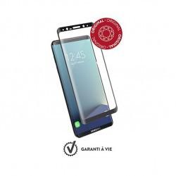 Force Glass - Verre Trempé Original - Couleur : Noir - Modèle : Galaxy S8+