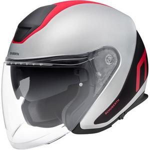 Schuberth M1 Pro Triple Casque Jet, rouge-argent, taille XS