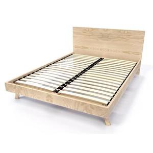 Lit Scandinave 2 places bois massif Viking - 160x200 160x200 Brut