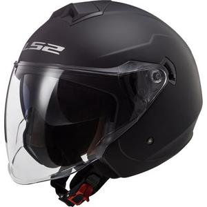 LS2 OF573 Twister II Solid Casque Jet, noir, taille L