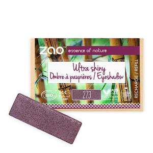 Zao Makeup Recharge Ombre à Paupières Rectangle Bio, vegan et rechargeable Purple rain