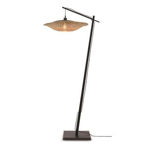 KALIMANTAN-Lampadaire Bambou H176cm Noir