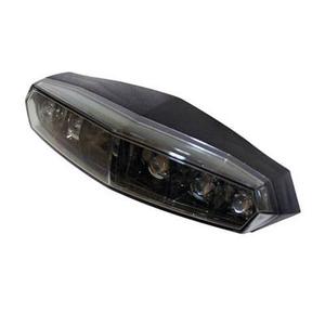 KOSO Mini LED feu arrière, verre teinté, avec boulon de fixation M5, E-gepr., noir