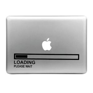 Sticker pour Macbook ou PC-LOADING please wait - Blanc, Noir, Rouge, Rose