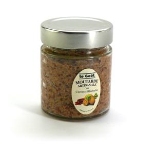 Moutarde artisanale citron et rhubarbe