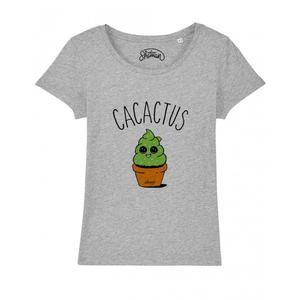 T-shirt Femme - Cacactus - Gris Chine - Taille L