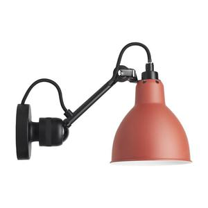 Lampe Gras N°304-Applique interrupteur Noir L15cm Rouge