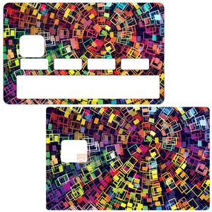 Sticker pour carte bancaire, Dark Vortex Color