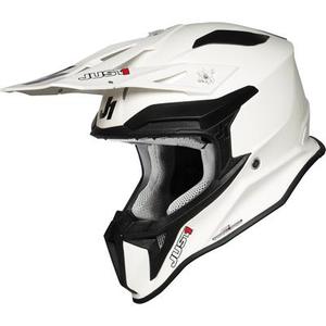 Just1 J18 Solid Casque Motocross, blanc, taille S