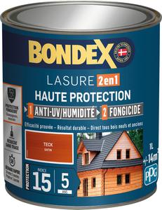 Bondex Lasure 2 En 1 Haute Protection - Teck- 1 L