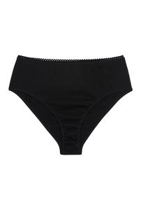 Culotte Taille Haute Coton BIO - Pirate Black
