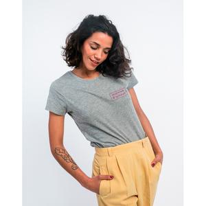 T-shirt Femme - Maman D Amour Cadre - Gris Chine - Taille XL