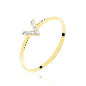 Bague De Phalange Celene Or Jaune Oxyde De Zirconium