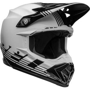 Bell Moto-9 MIPS Louver Casque de motocross, noir-blanc, taille S