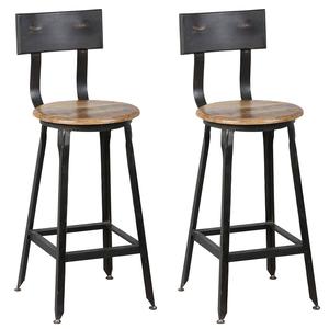 Indus - lot de 2 chaises snack h65