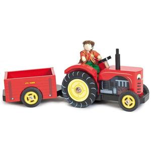 Set de la Ferme en bois le Tracteur de Bertie Le Toy Van - Jouets