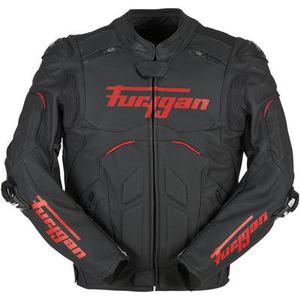 Furygan Raptor Evo 2 Veste en cuir de moto, noir-rouge, taille 3XL