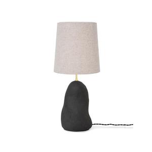 HEBE-Lampe à poser avec variateur Céramique/Textile H58.5cm Noir