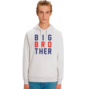 Sweat À Capuche Homme - Big Brother - Blanc Chine - Taille XL
